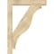 Ekena Millwork Funston Block Rough Sawn Bracket w/ Offset Brace, Douglas Fir, 6"W x 32"D x 44"H BKT0604X32X44FST05RDF - alternate 4